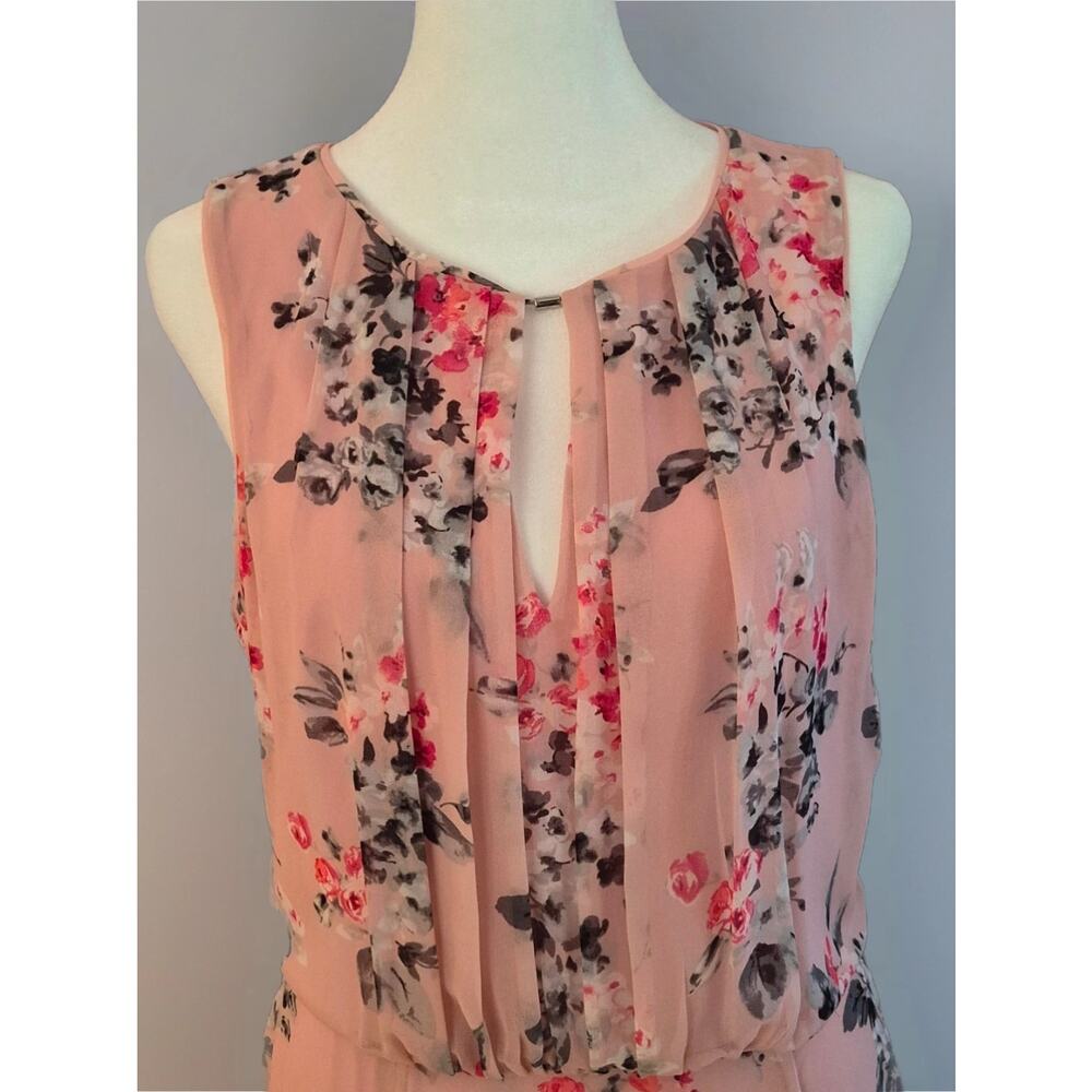 White House Black Market Sleevless Floral Dress. Size 10. Ret. $160 - Picture 2 of 12